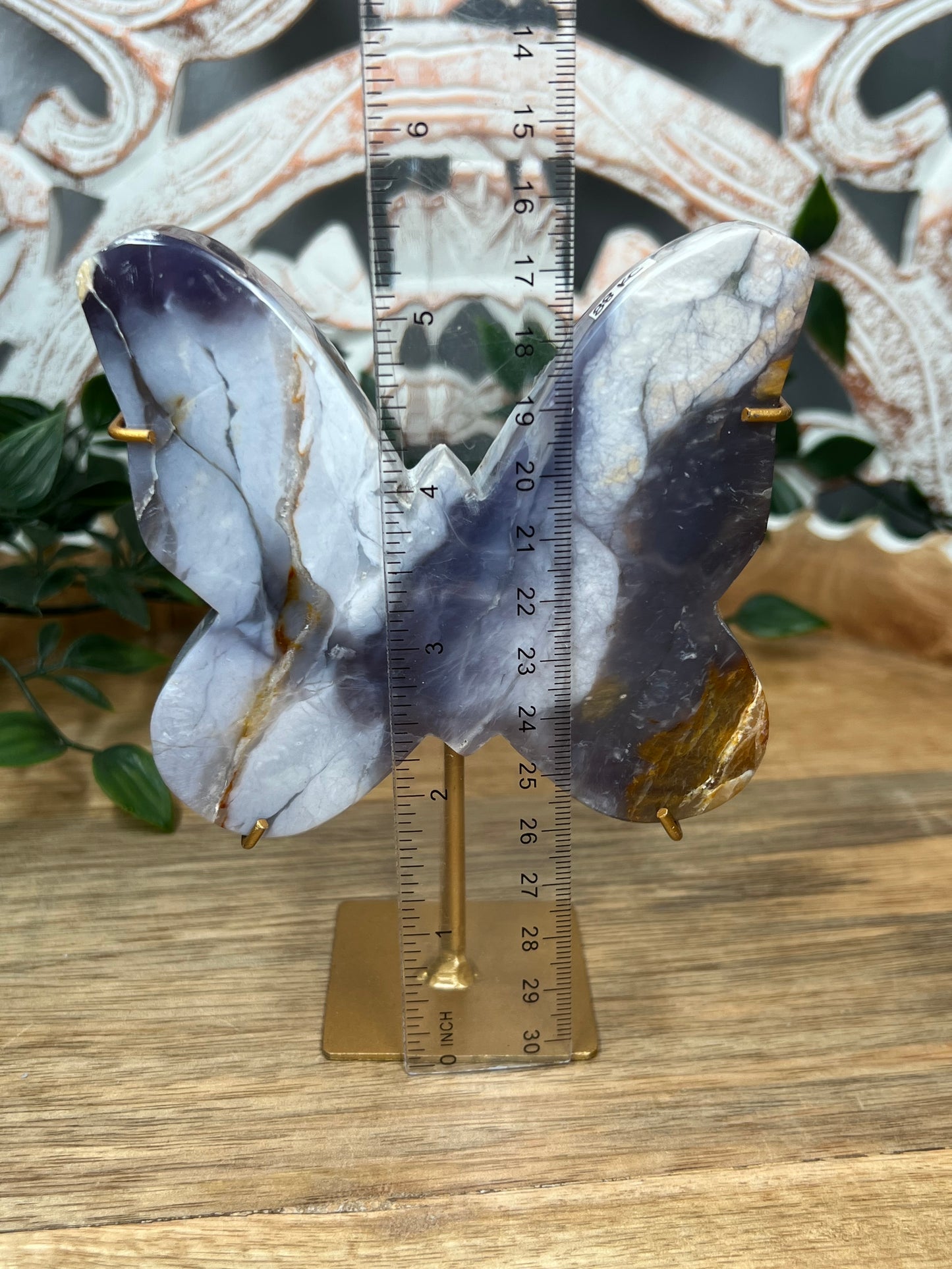 Purple Chalcedony Butterfly