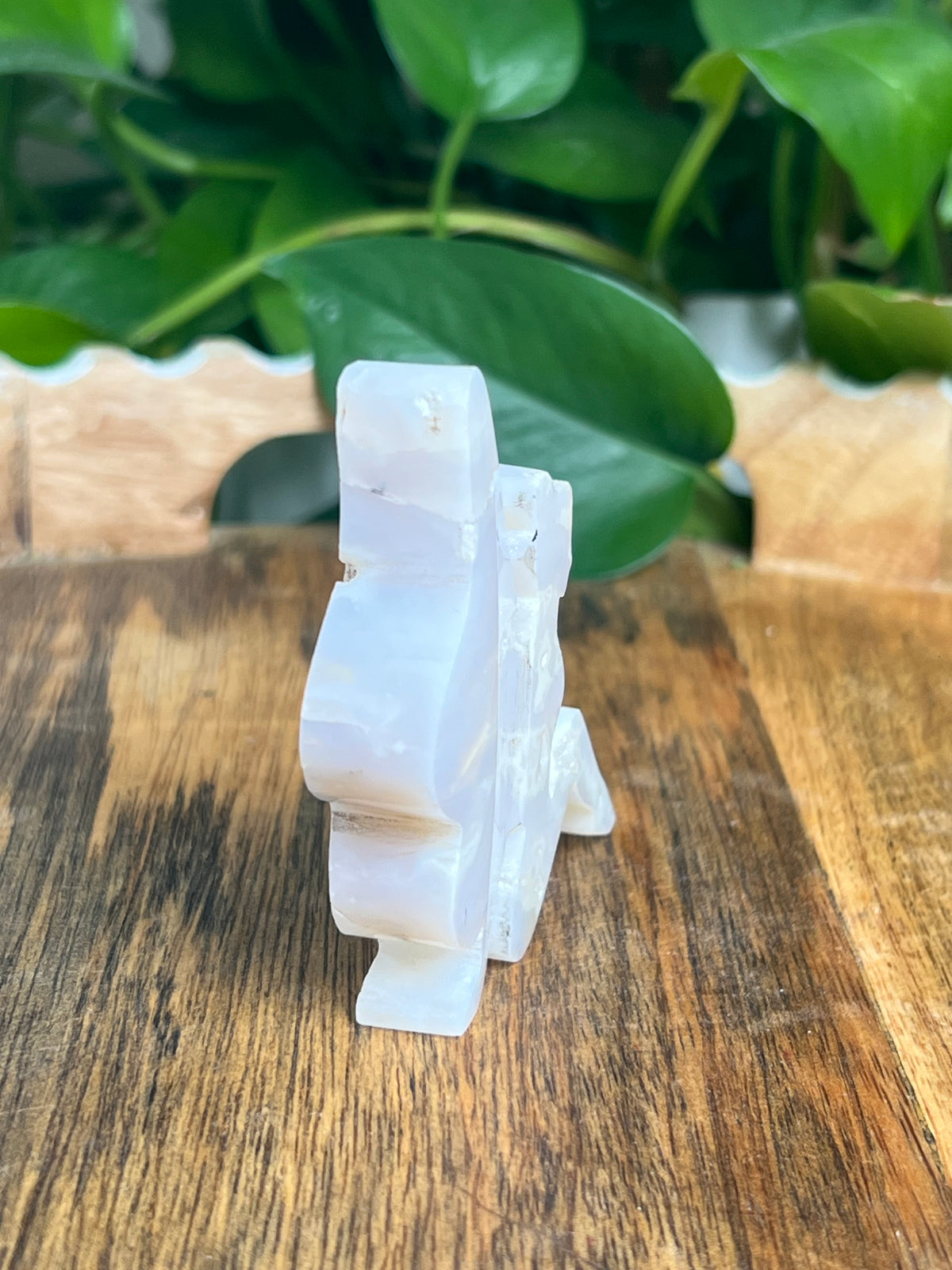 White Plume Agate Pixie Fairy: DE