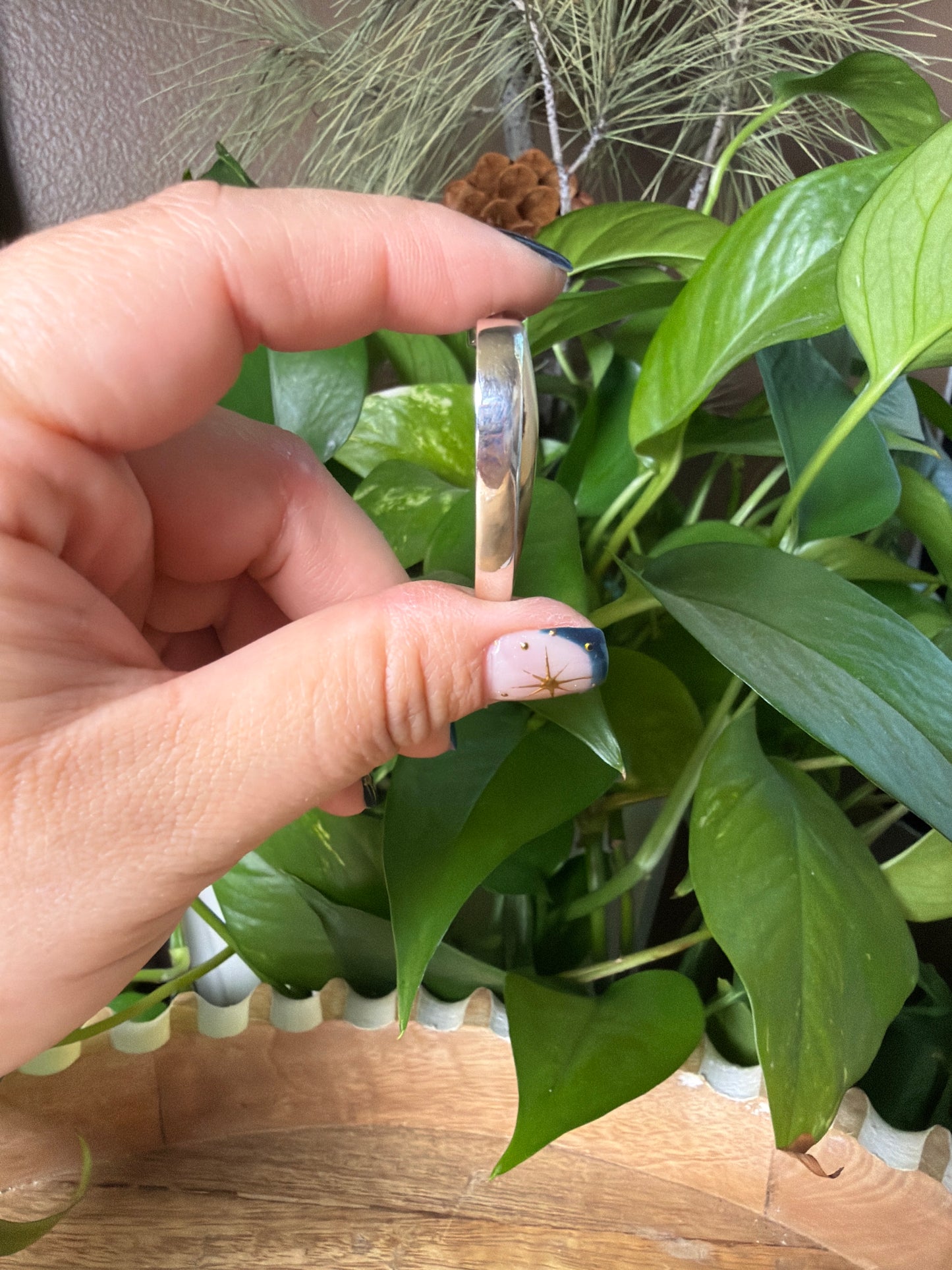 Scenic Moss Agate Heart Pendant