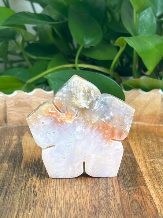 Rainbow Plume Agate Flower: PC