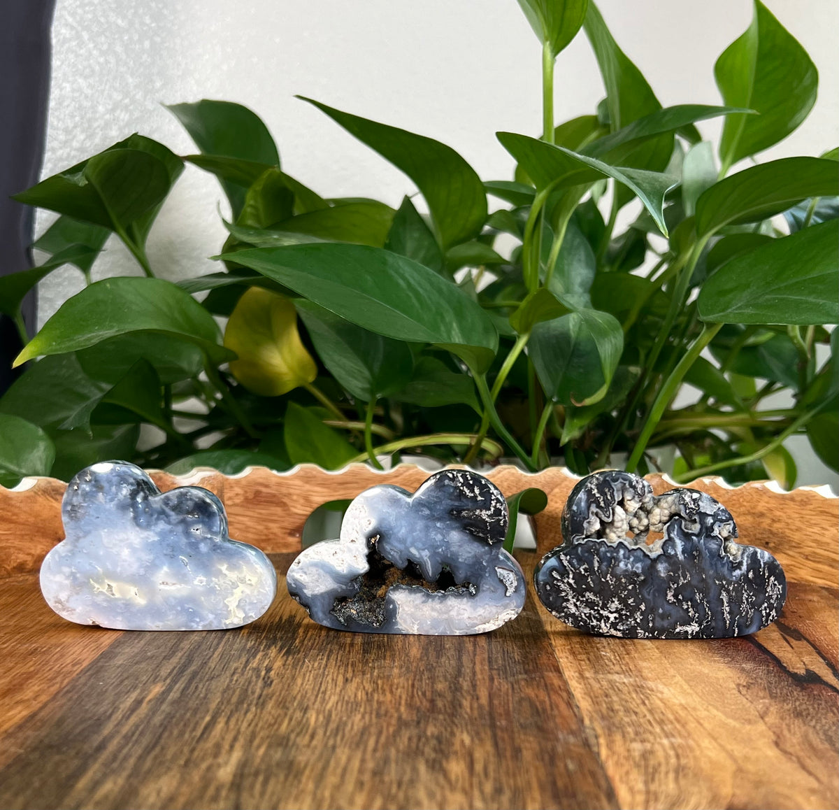 Blue Plume Agate Mini Clouds