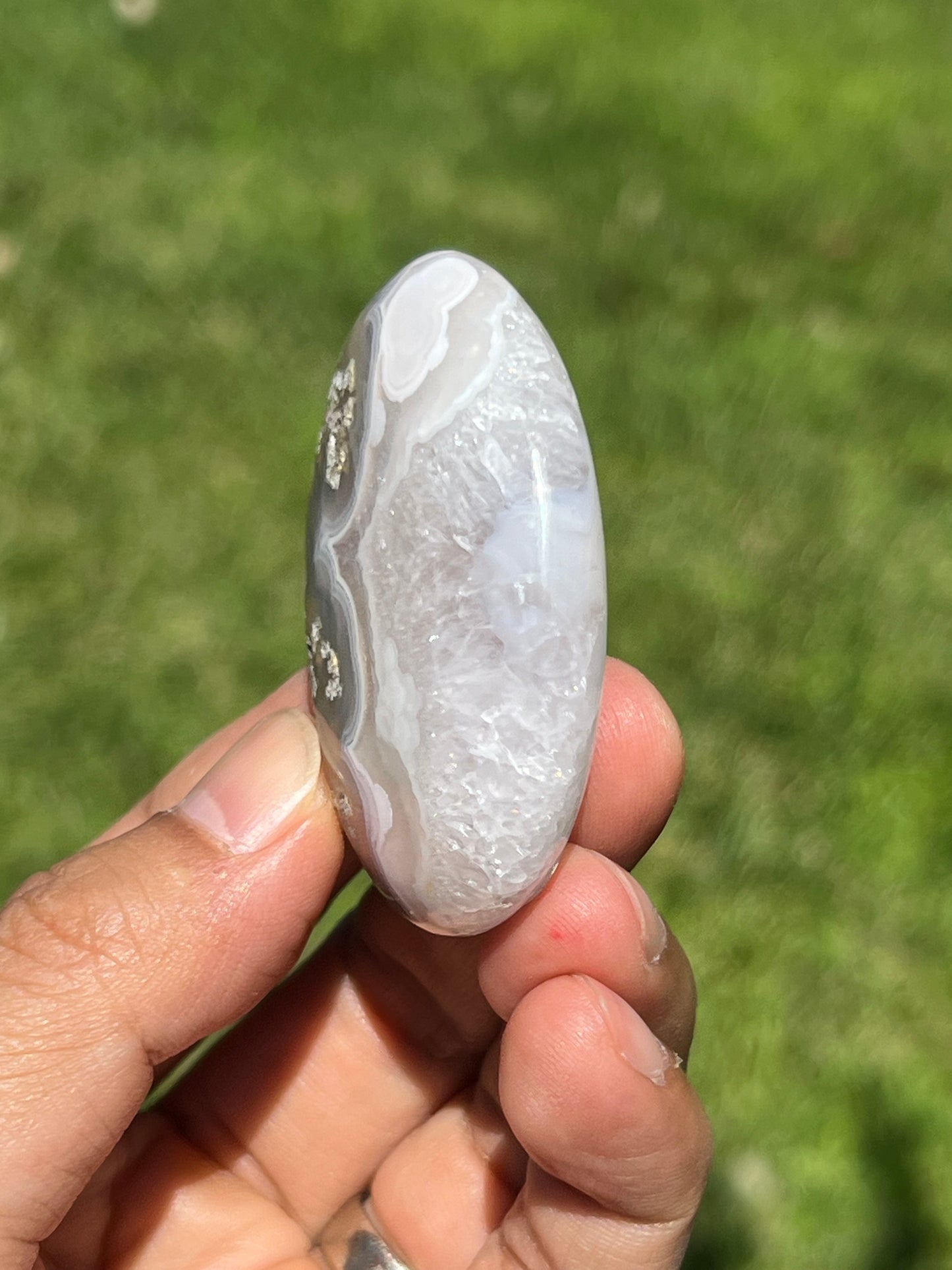 Scenic Moss Agate Palmstone BA