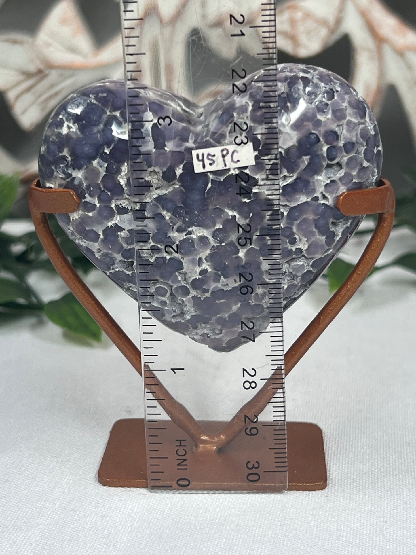Grape Agate Heart