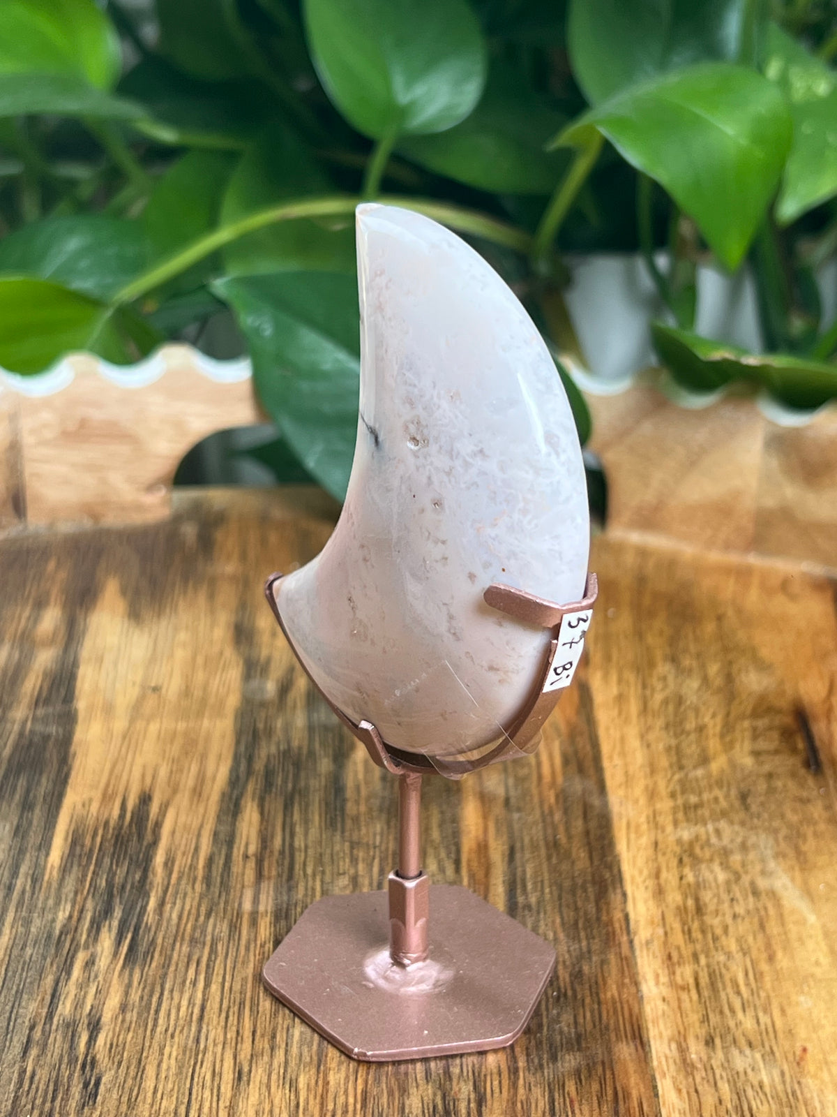 Pink Carnelian Moon: Bi