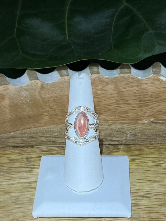 Rhodochrosite Cuff Ring