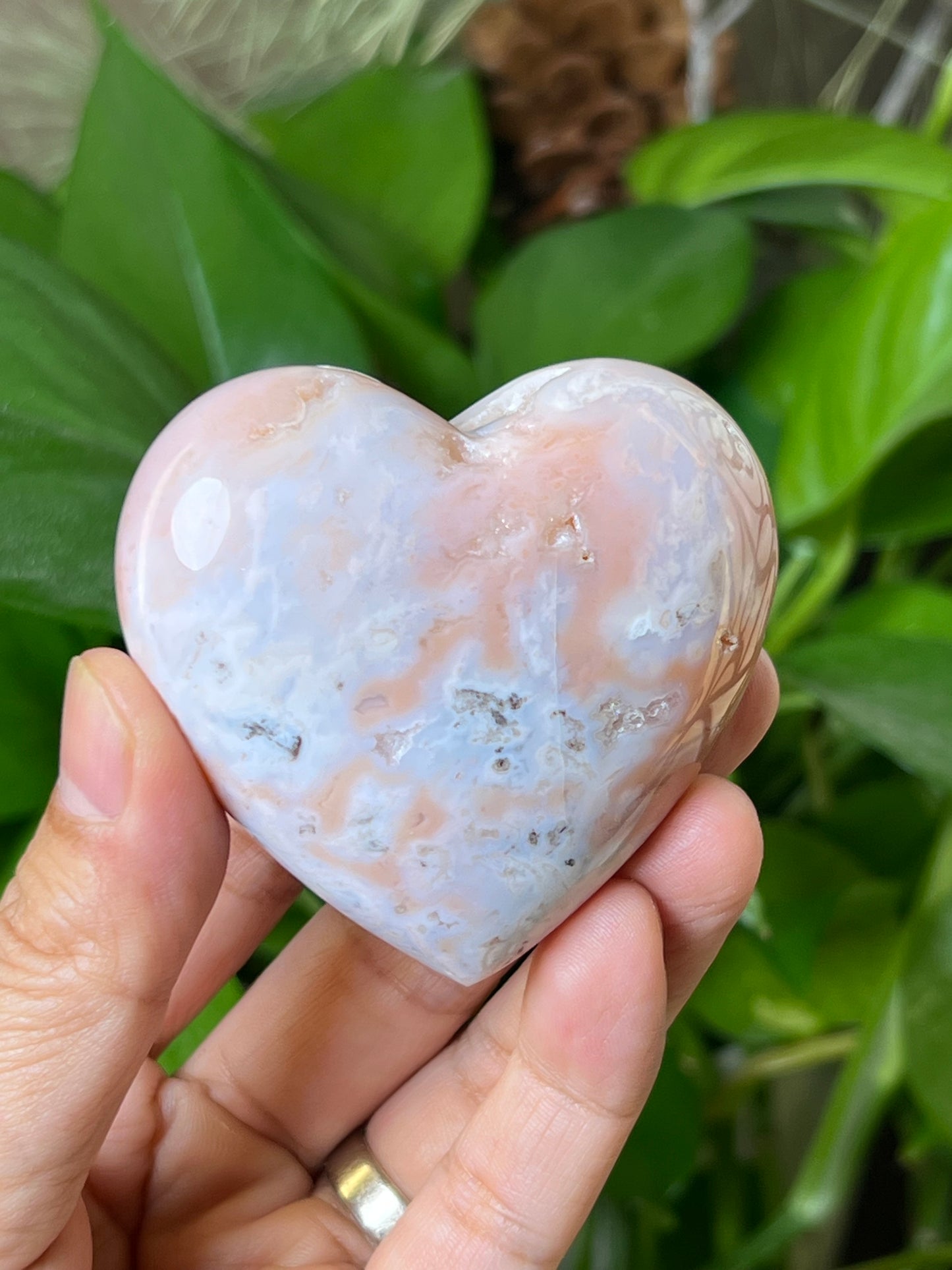 Pink Carnelian Heart