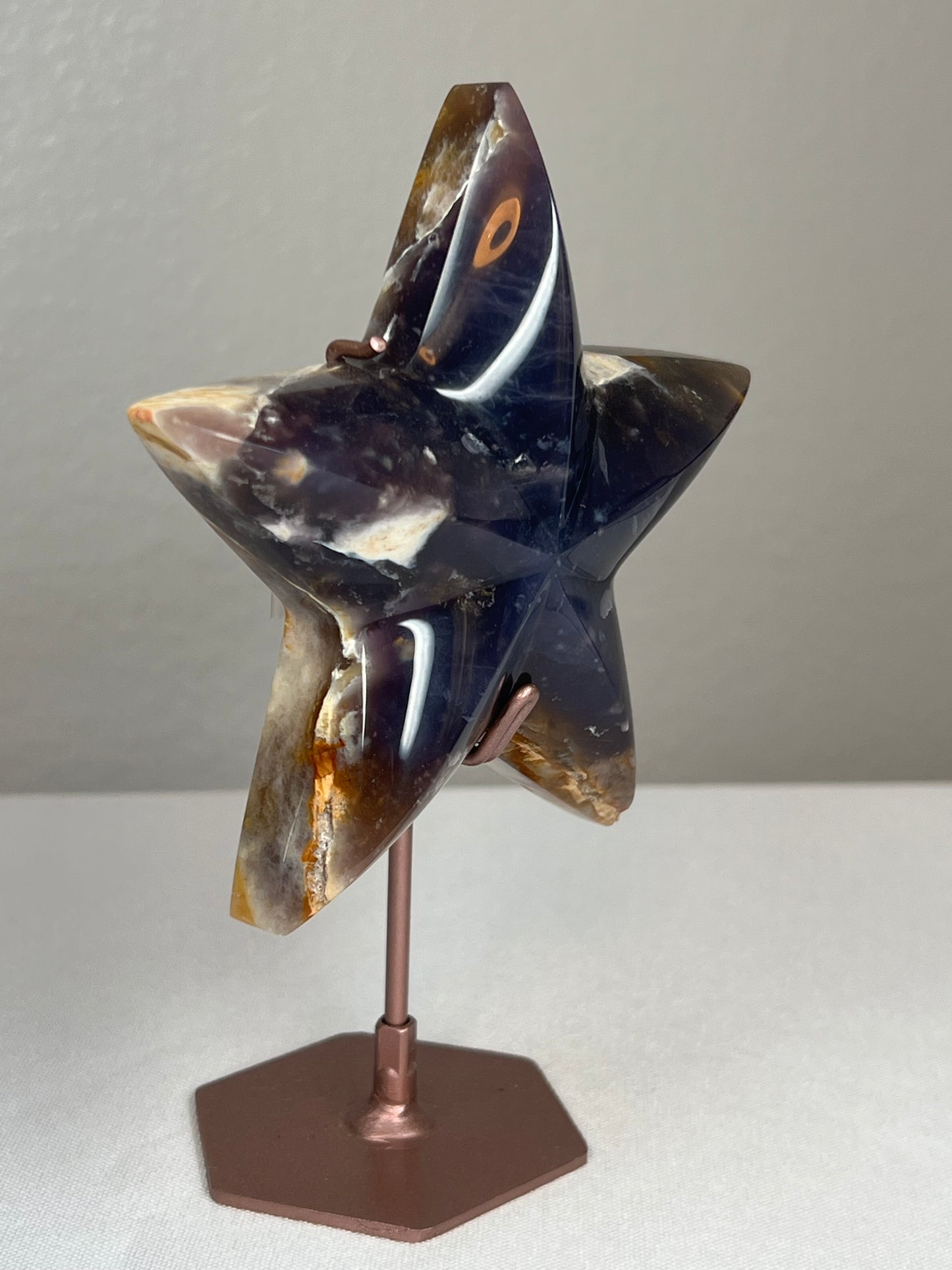 Purple Chalcedony Star