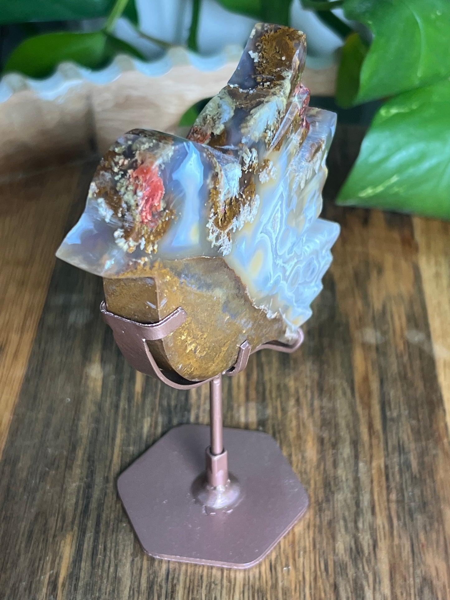 Scenic Moss Agate Bird