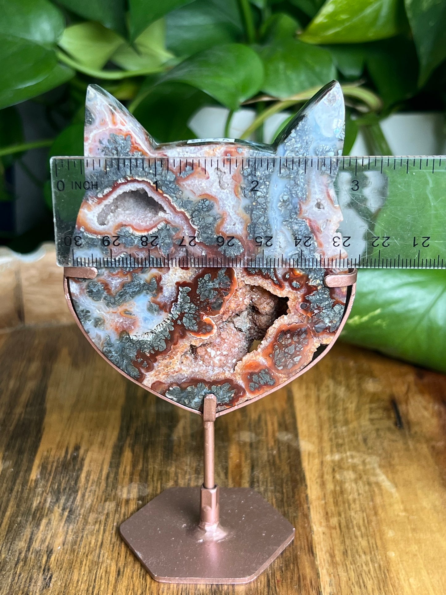 Marcasite Cat Head