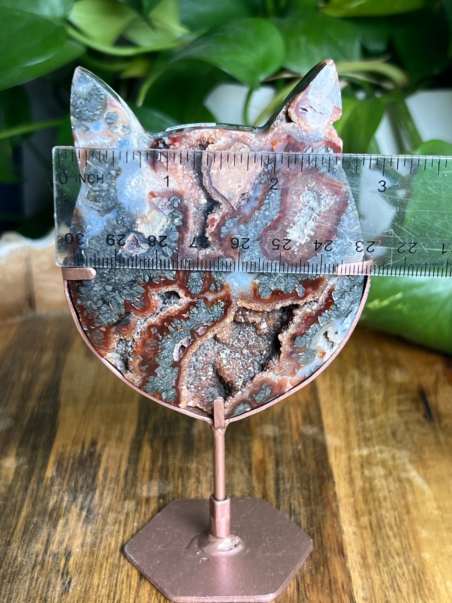 Marcasite Cat Head