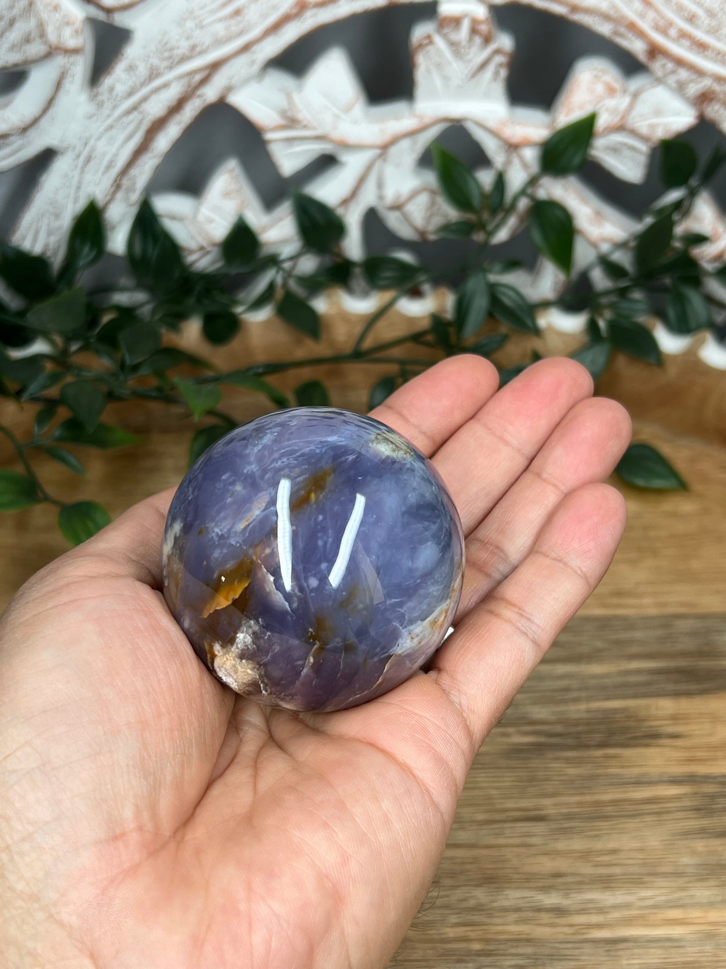 Purple Chalcedony Sphere
