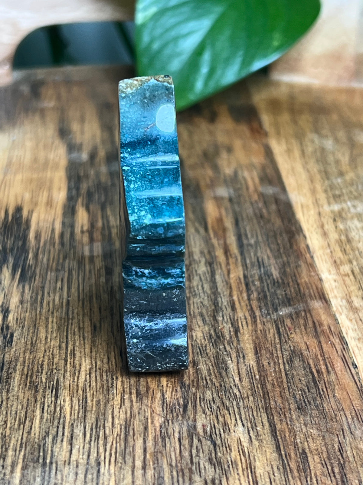 Blue Green Jasper Bunny: KX