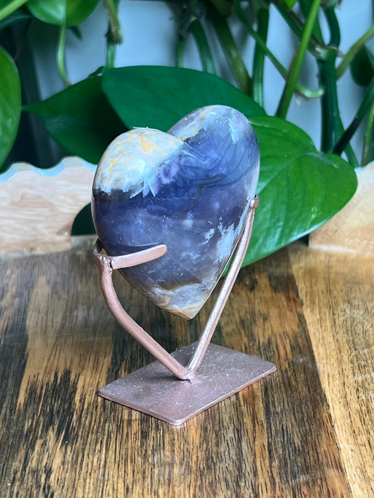 Purple Chalcedony Heart: PL