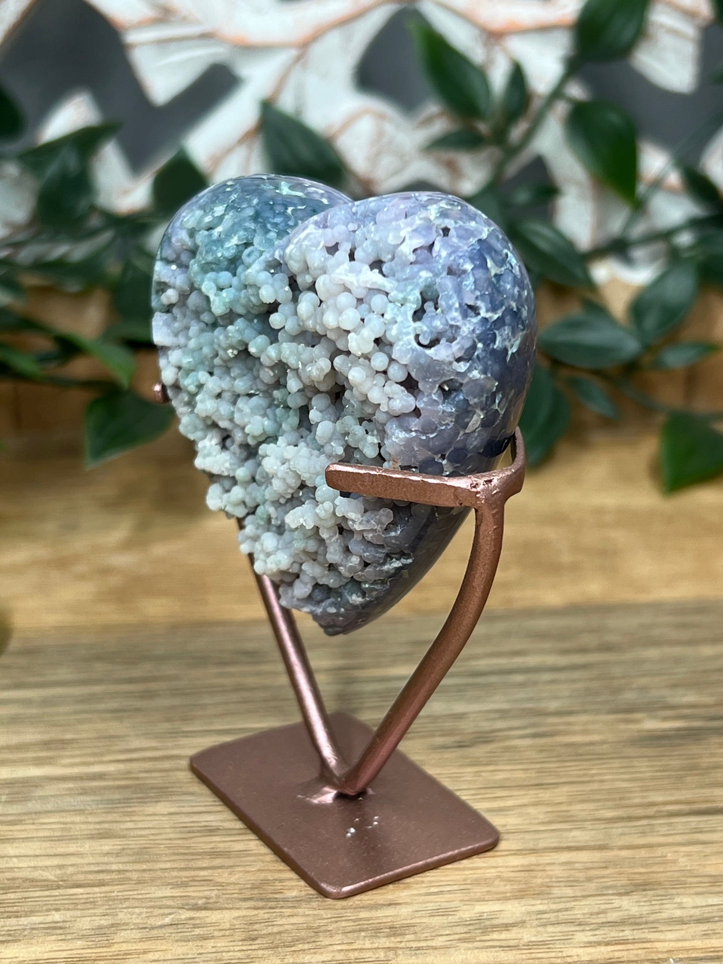 Grape Agate Heart
