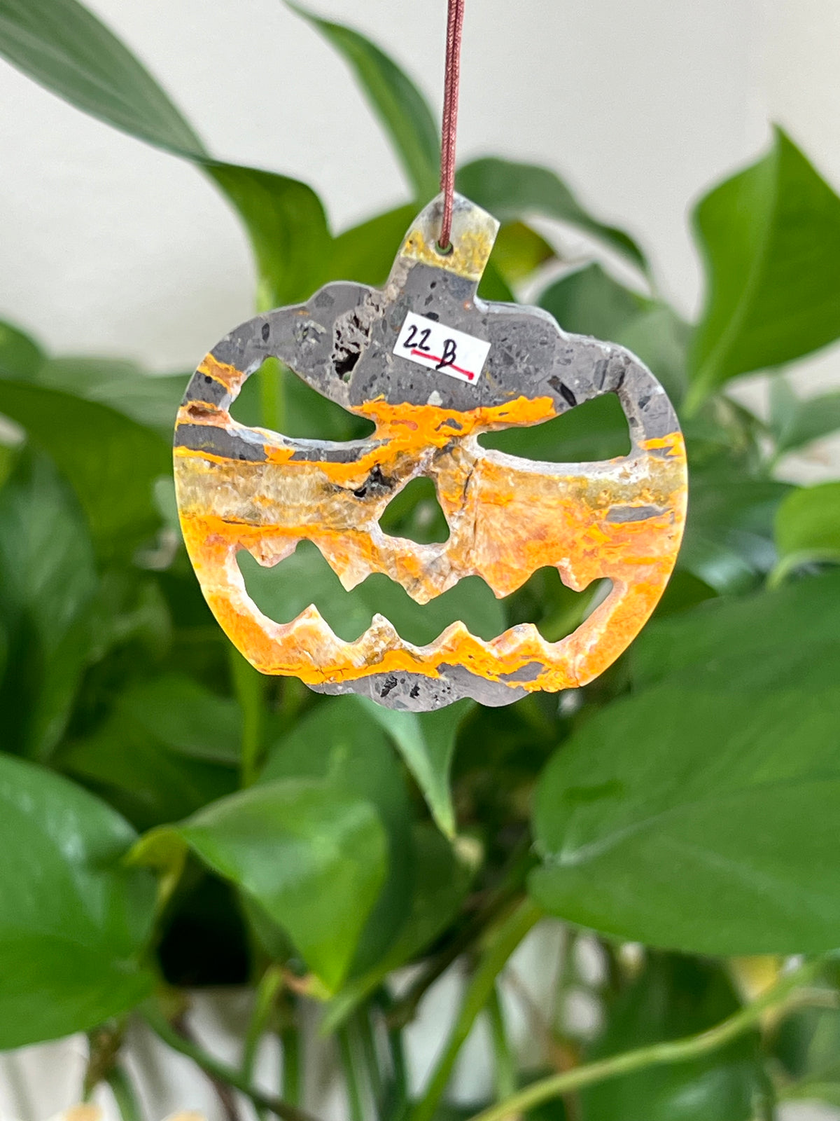 Bumblebee Jasper Jack-O-Lantern Ornaments