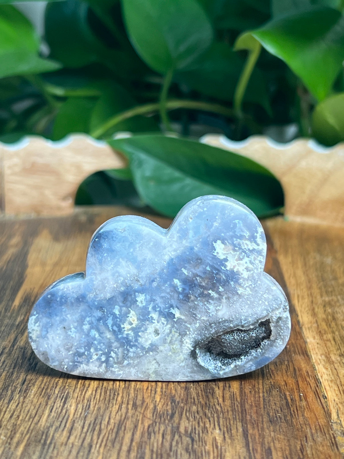 Blue Plume Agate Mini Cloud: PE