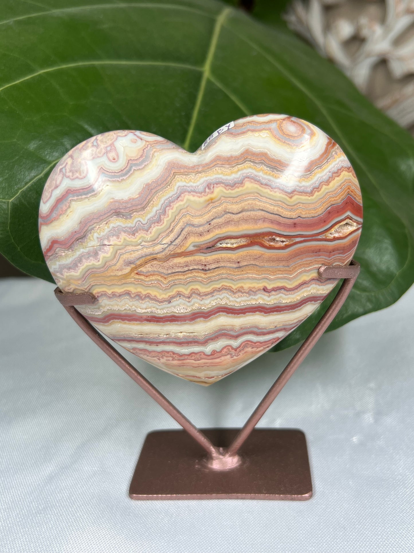 Crazy Lace Agate Heart