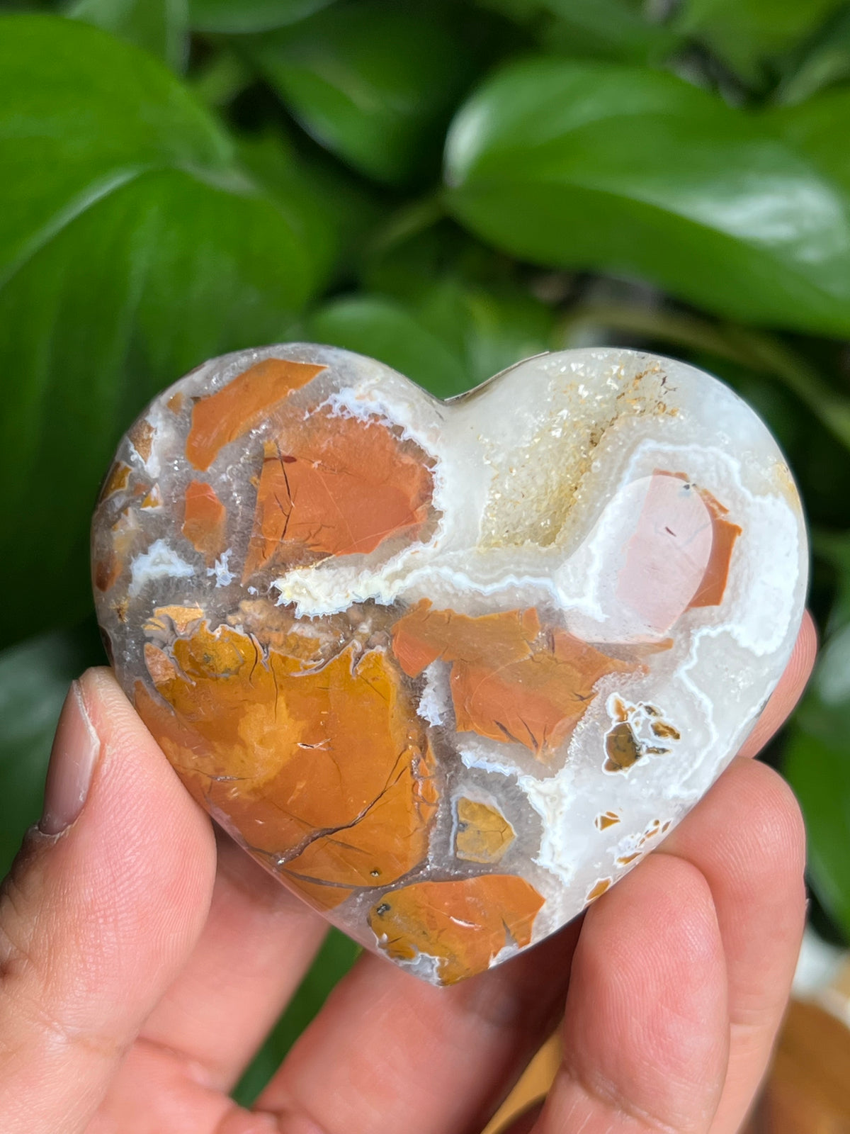 Brecciated Jasper Hearts