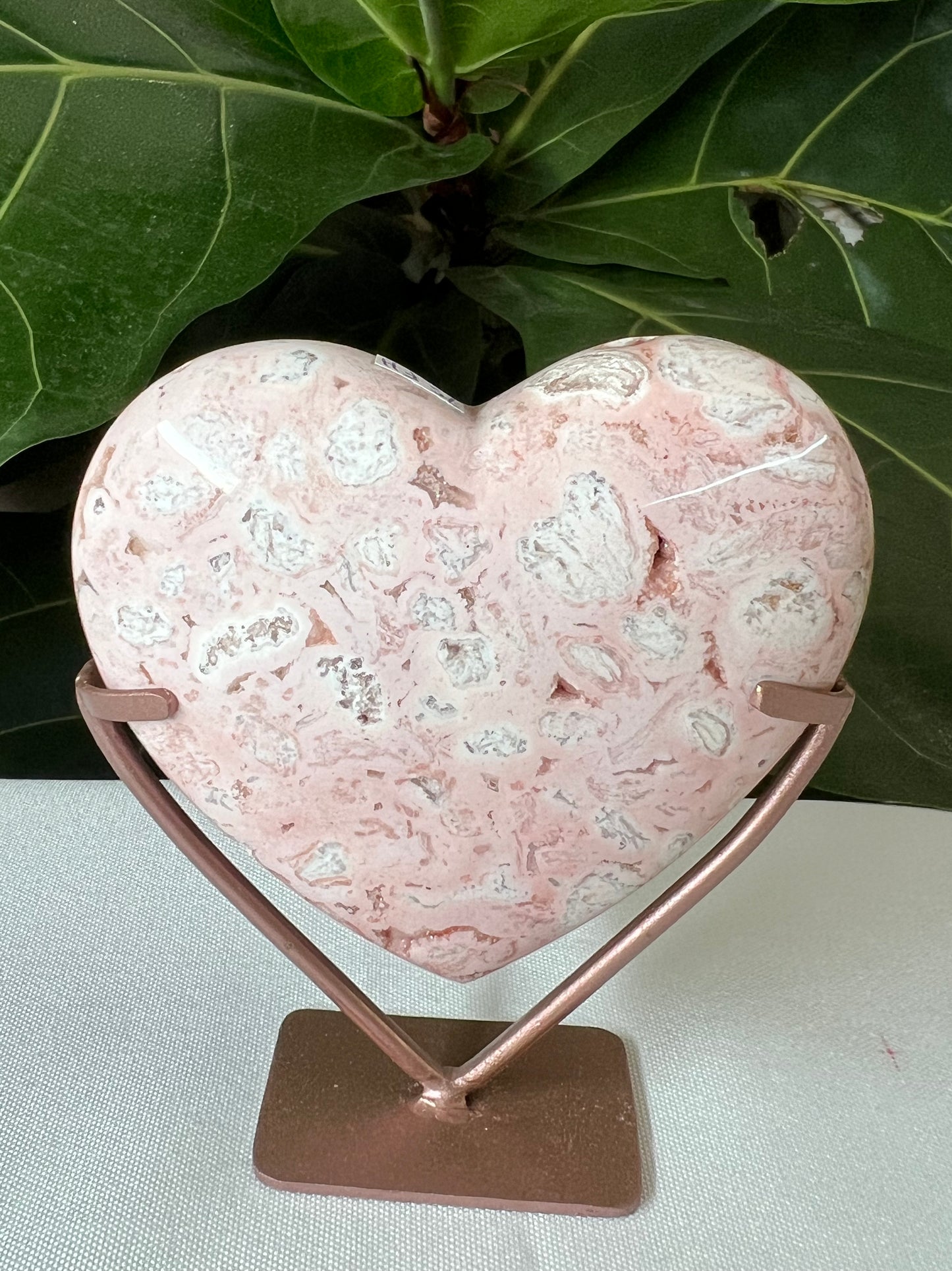 Pink Carnelian Heart