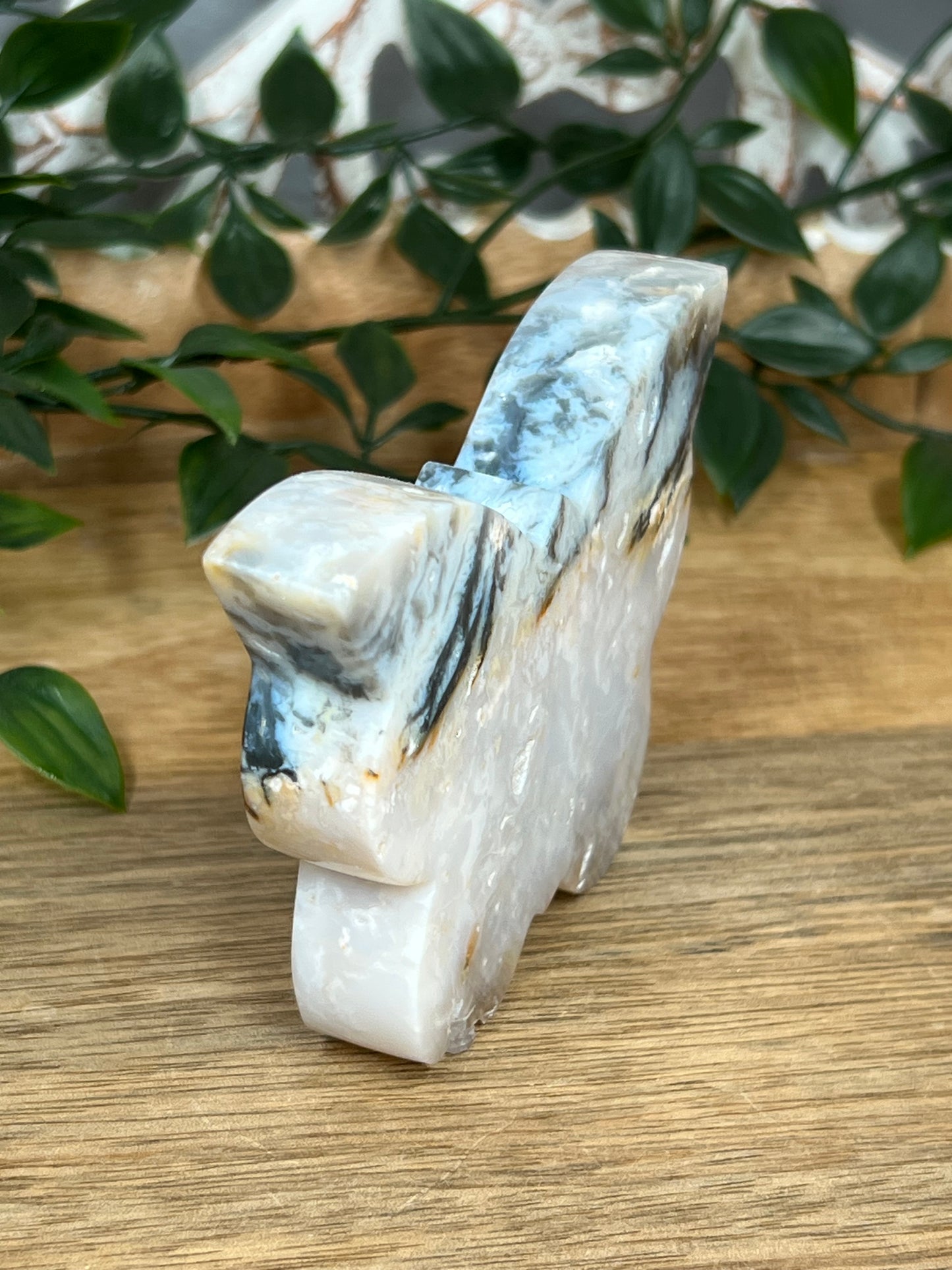 Rainbow Plume Agate Butterfly