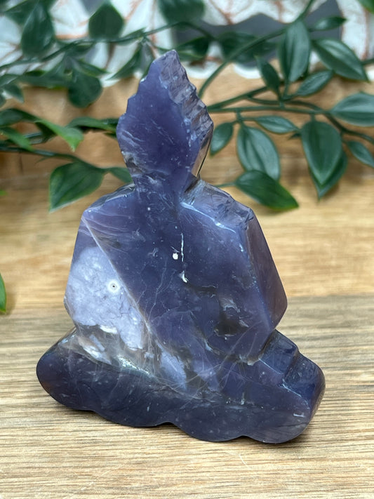 Purple Chalcedony Buddha