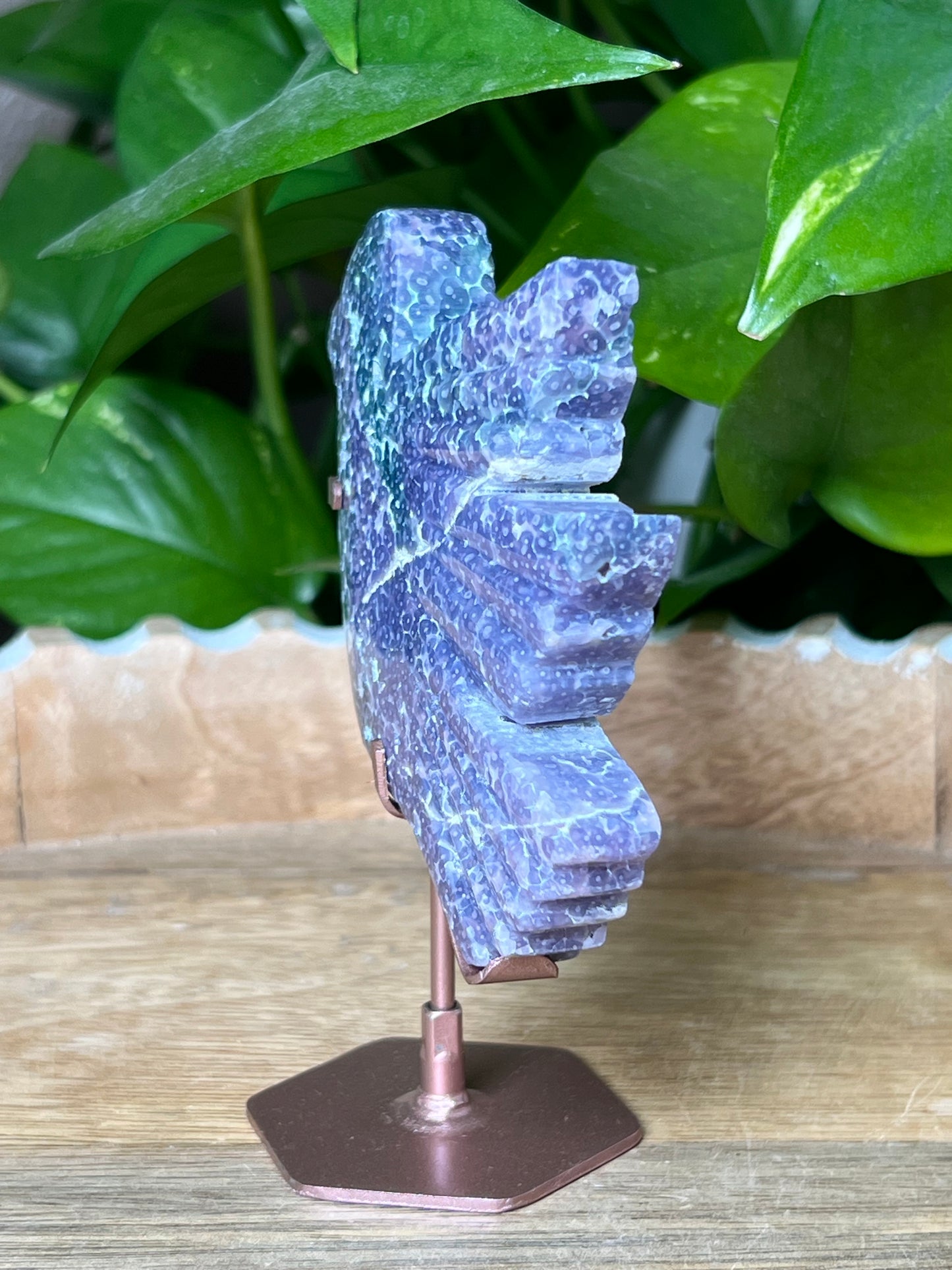 Grape Agate Bird