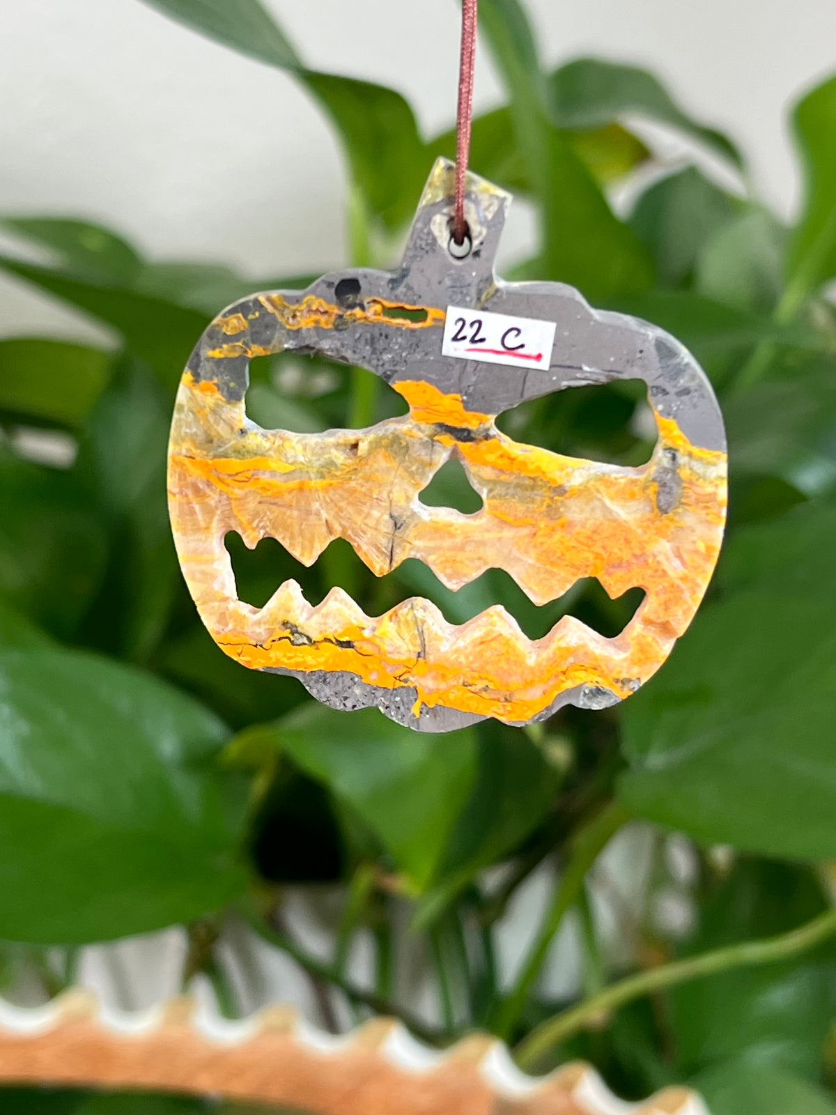 Bumblebee Jasper Jack-O-Lantern Ornaments