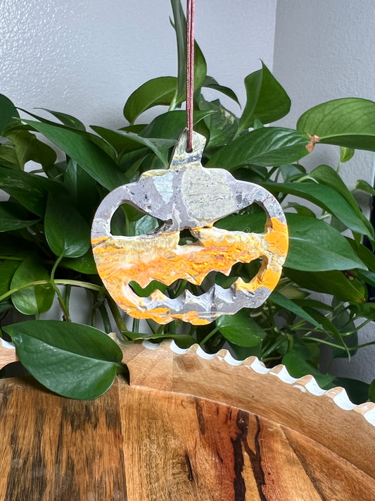 Bumblebee Jasper Ornament Pumpkin: E