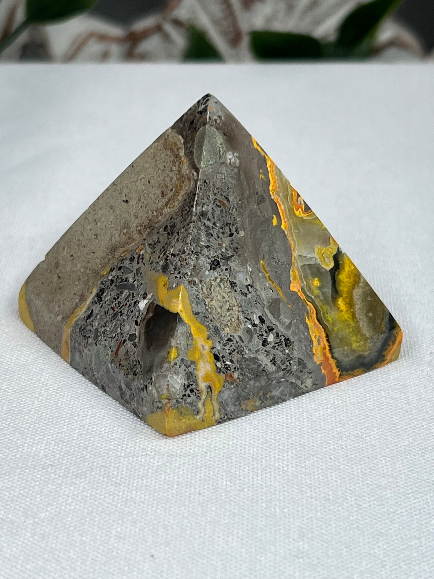 Bumblebee Jasper Pyramid