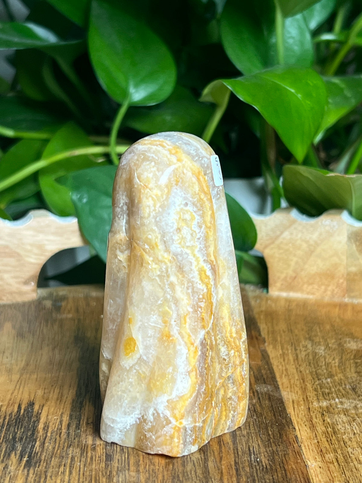 Yellow Crazy Lace Agate Ghost: S