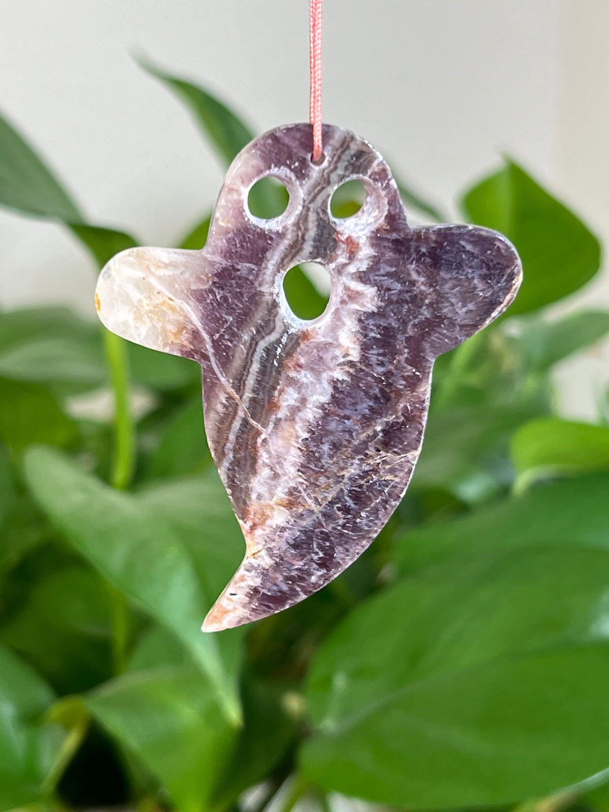 Indonesian Amethyst Ghost Ornaments