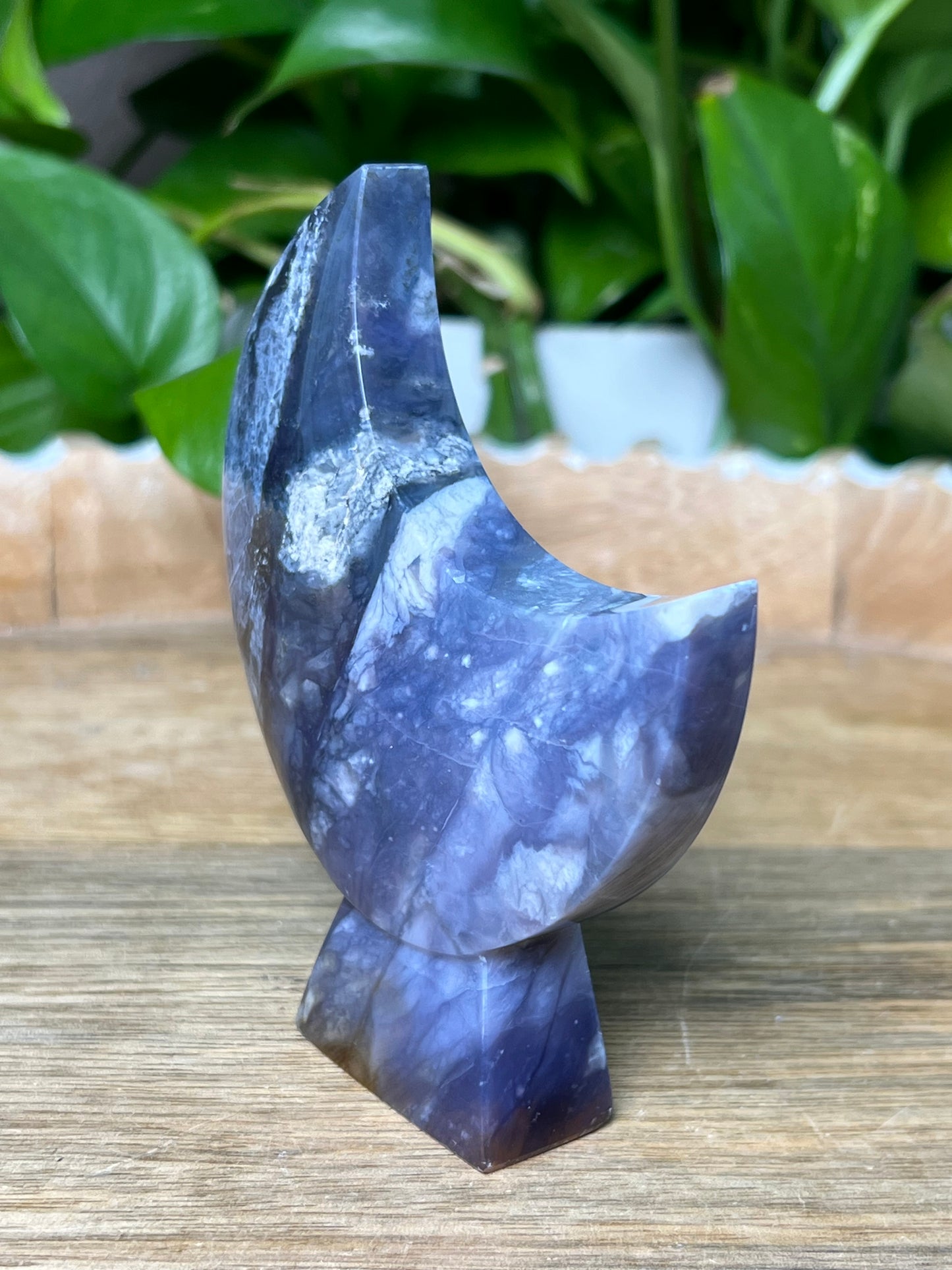 Purple Chalcedony Moon