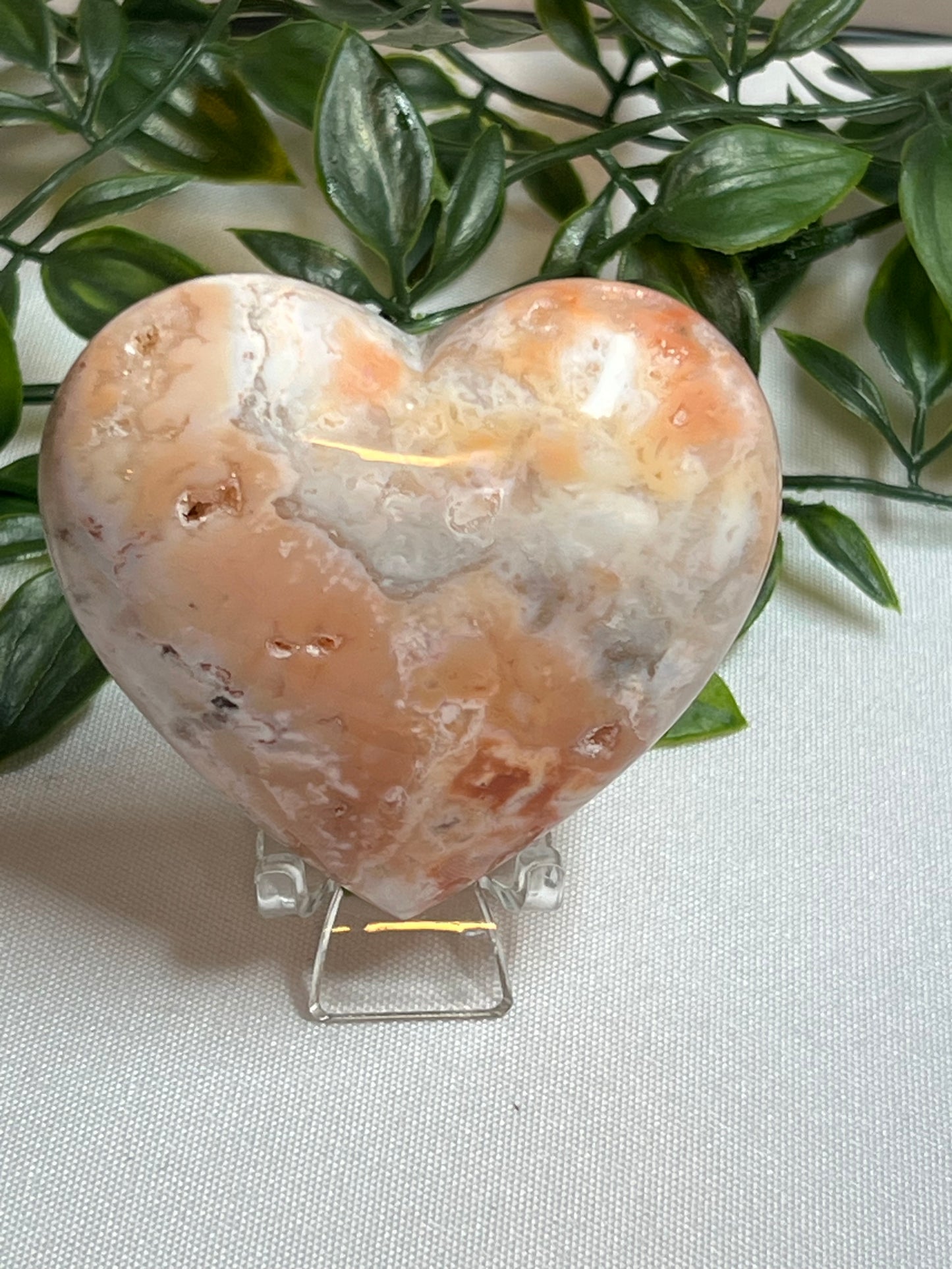 Pink Carnelian Heart