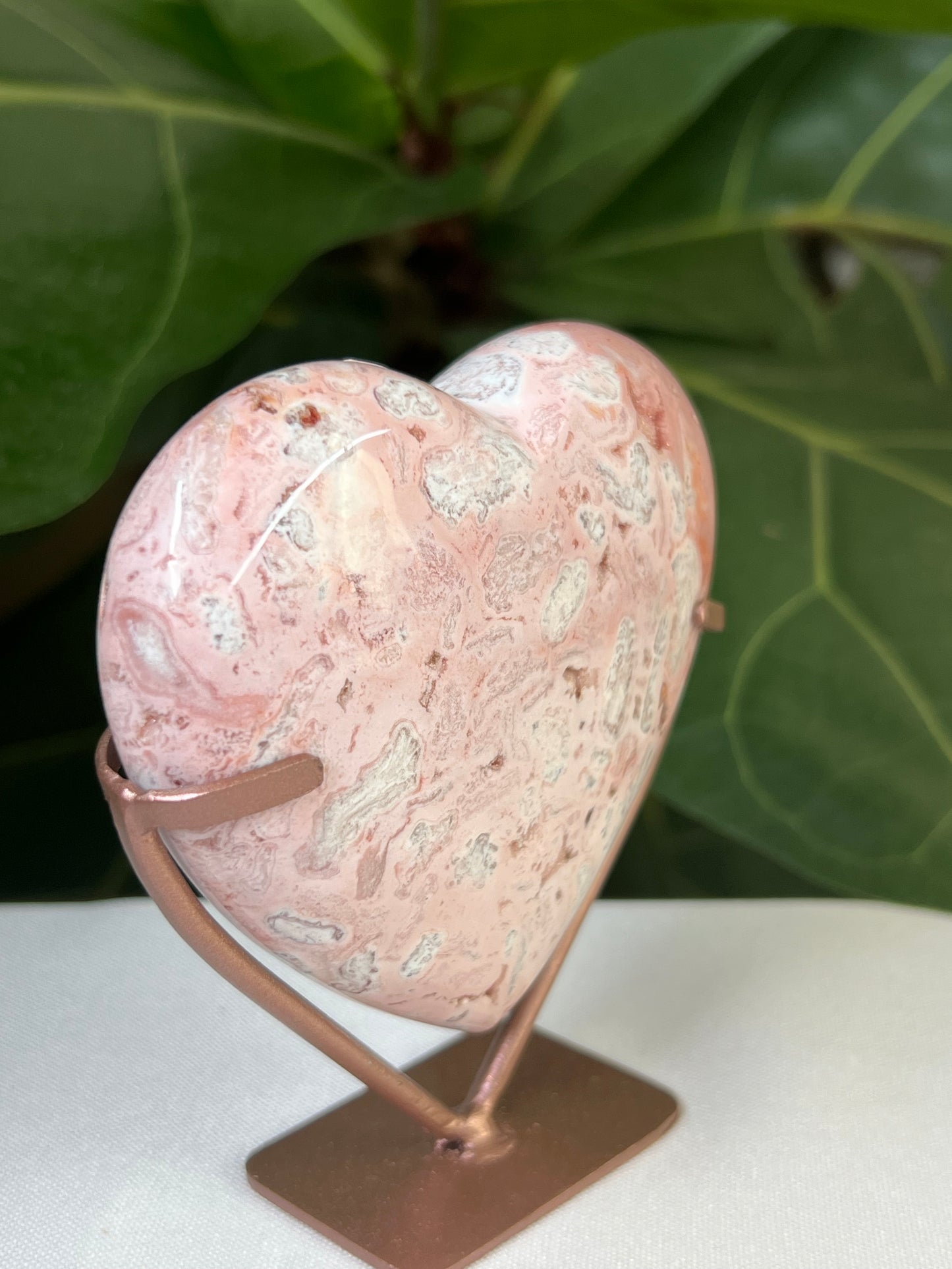 Pink Carnelian Heart