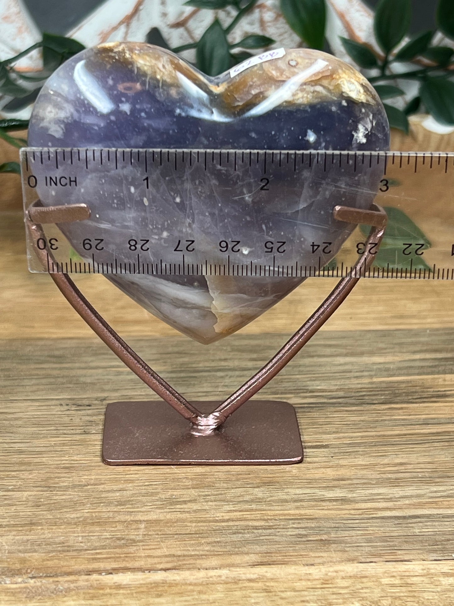 Purple Chalcedony Heart