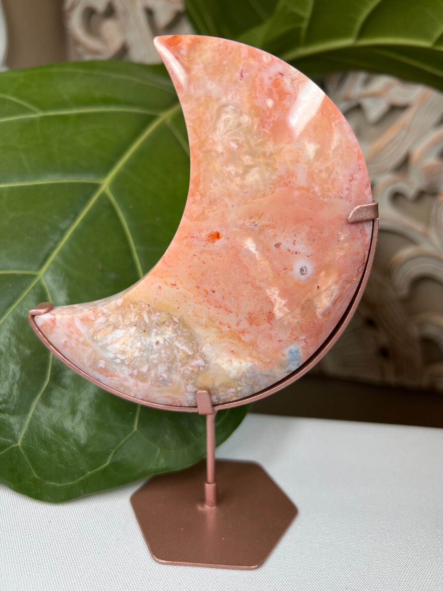 Pink Carnelian Moon