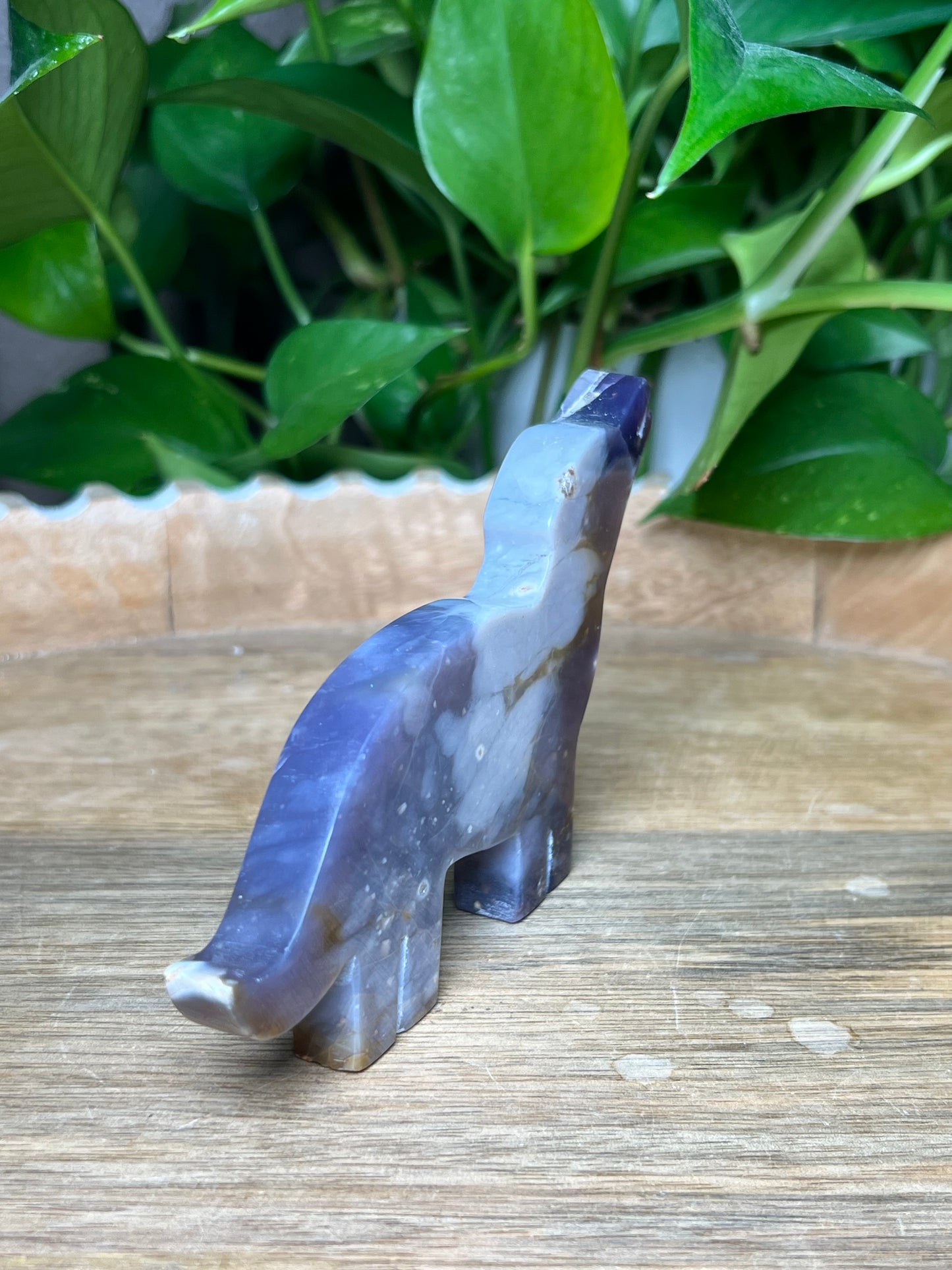 Purple Chalcedony Dog