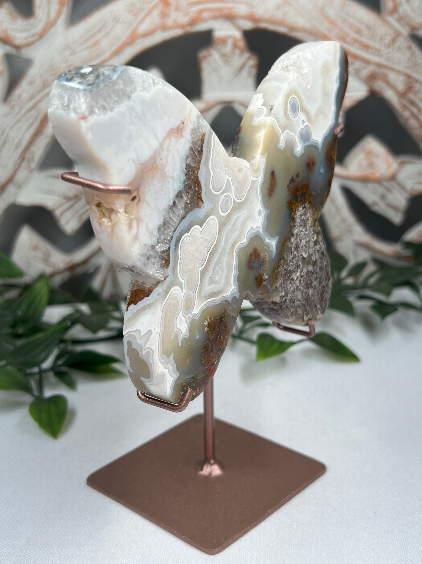 Scenic Moss Agate Butterfly