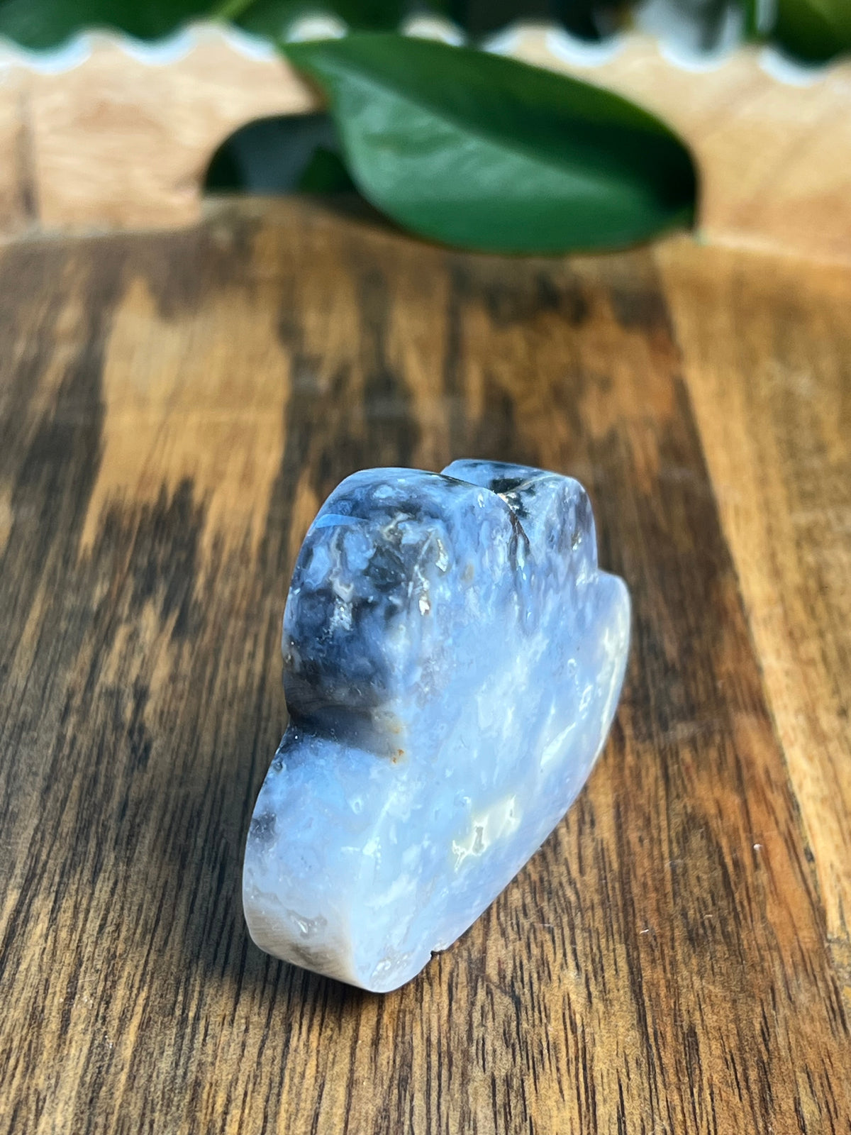 Blue Plume Agate Mini Cloud: Pi