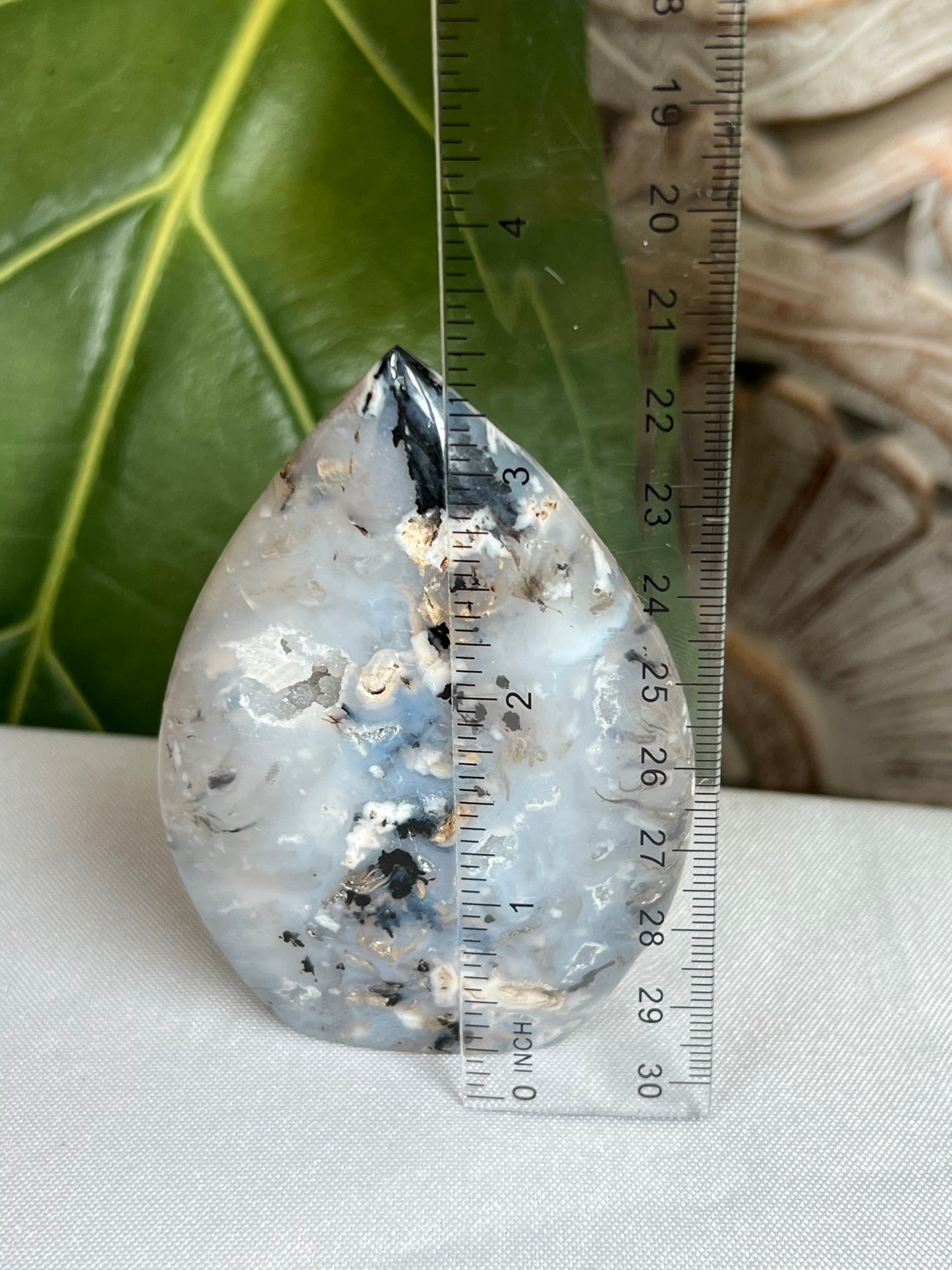 Dendritic Tiger Agate Flame