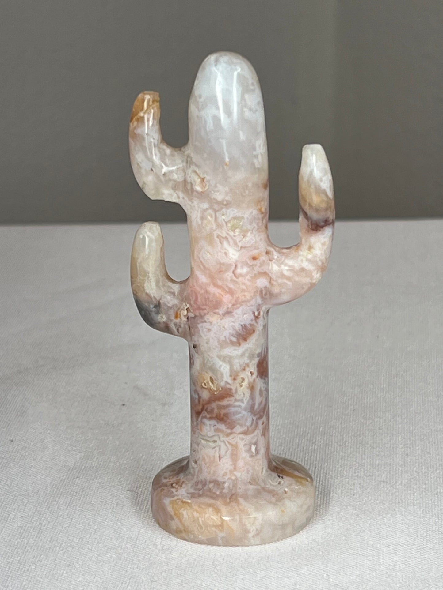 Rainbow Plume Agate Cactus