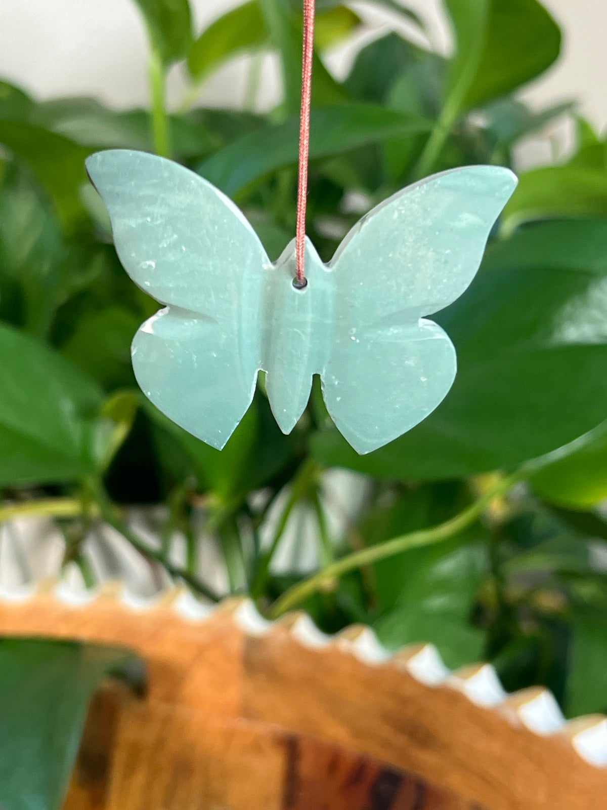 Blue Green Jasper Butterfly Ornaments