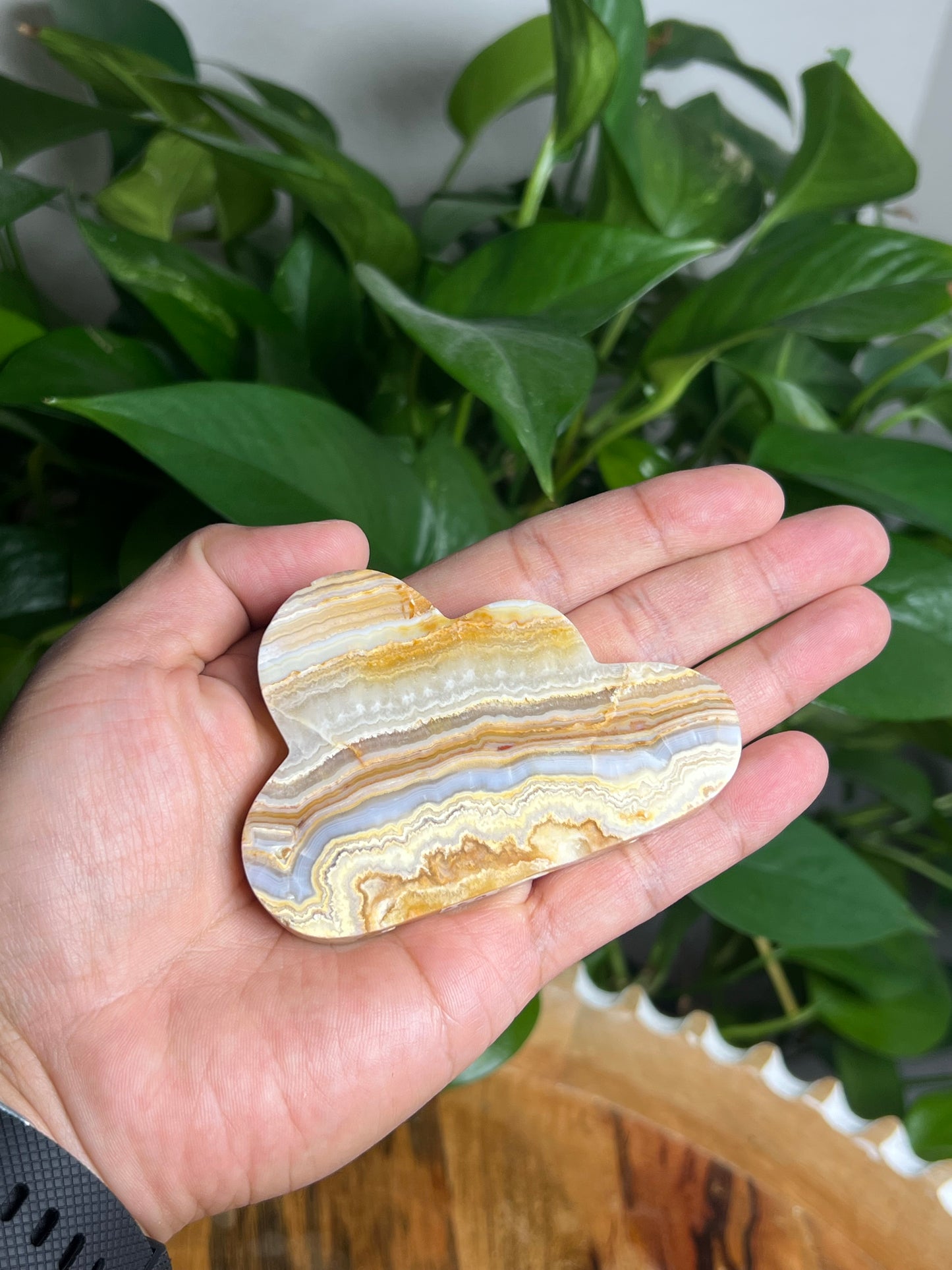 Yellow Crazy Lace Agate Cloud: A