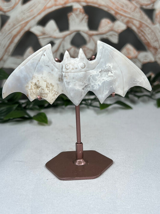 White Plume Agate Bat