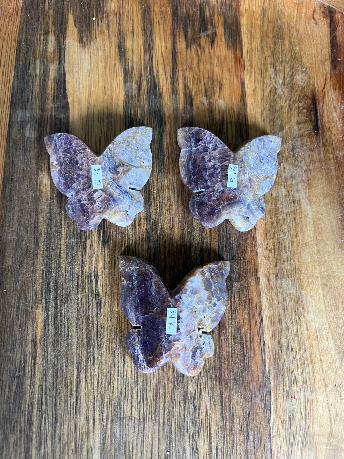 Indonesian Amethyst 3D Butterflies