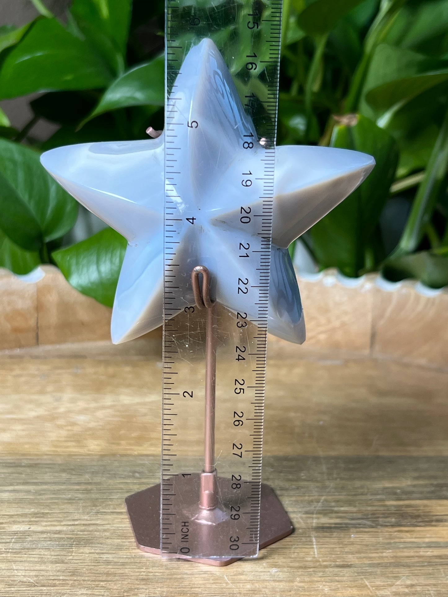 Blue Grey Lace Agate Star