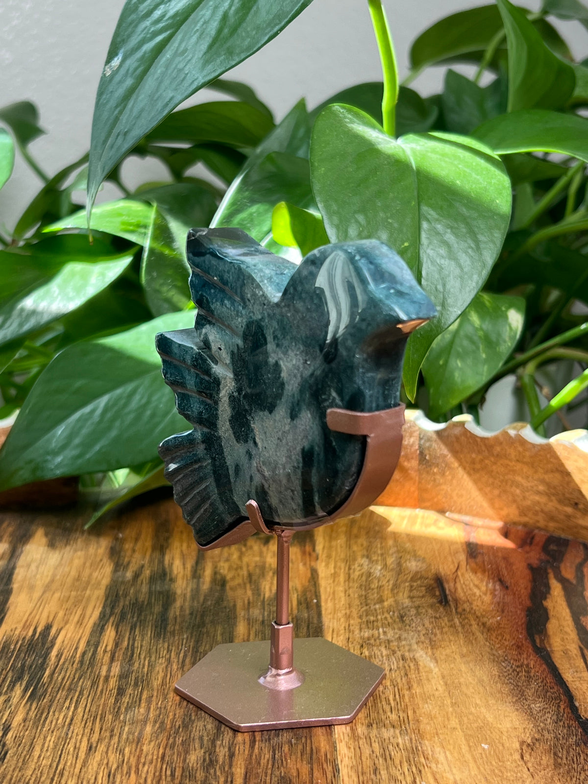 Blue Green Jasper Bird: RE