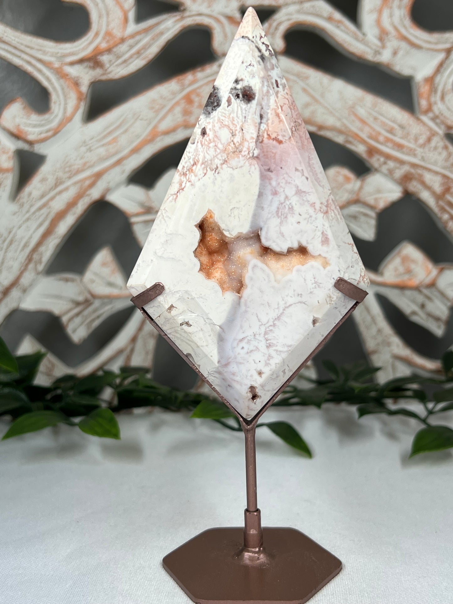 Pink Carnelian Diamond