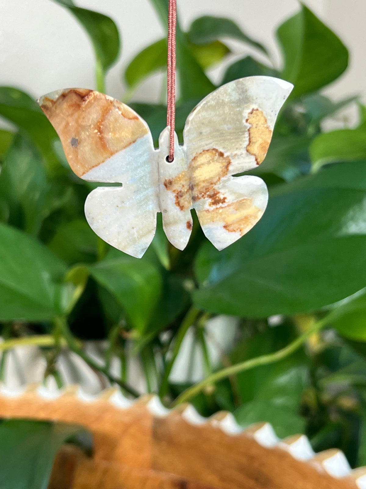 Blue Green Jasper Butterfly Ornaments