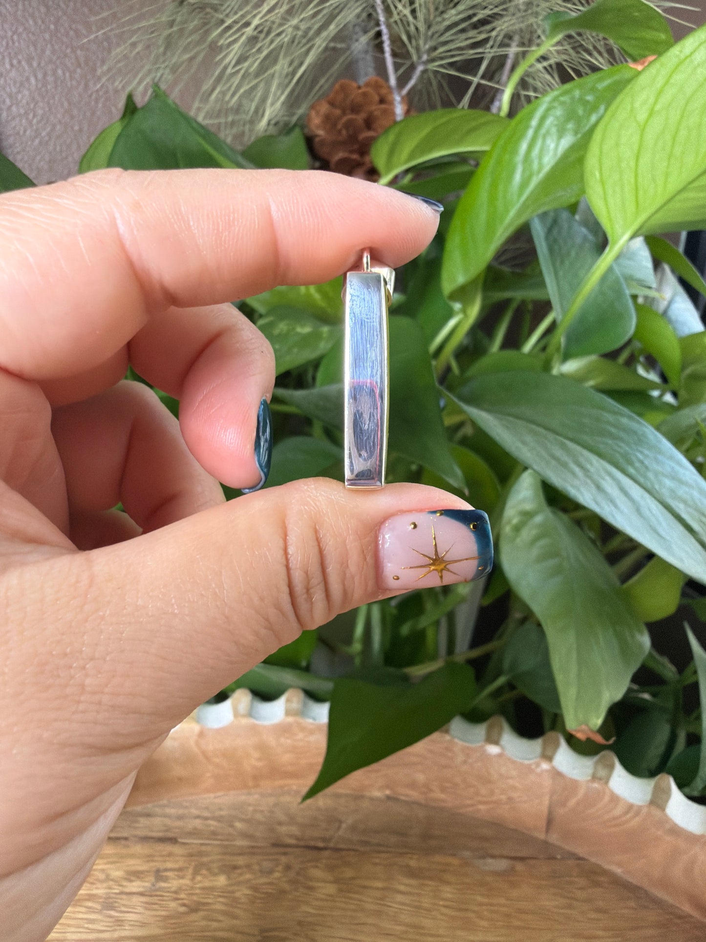 Idocrase Rectangular Pendant